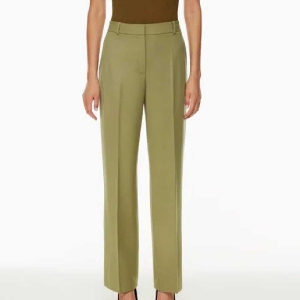 New with tags, army green agency pants Babaton size 0